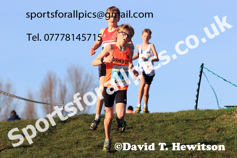 Boys under-13s 2024 NECAA Cross Country Champs., Temple Park, South Shields. Photo: David T. Hewitson/Sports for All Pics
